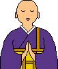 僧侶の説明のイラスト